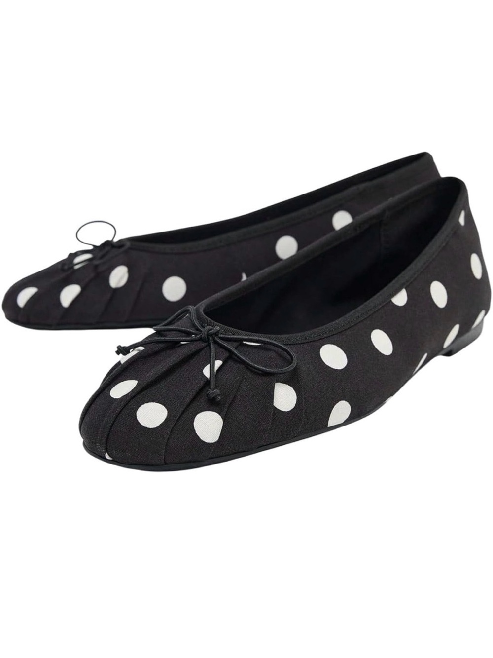 Women's polka-dot ballet flats